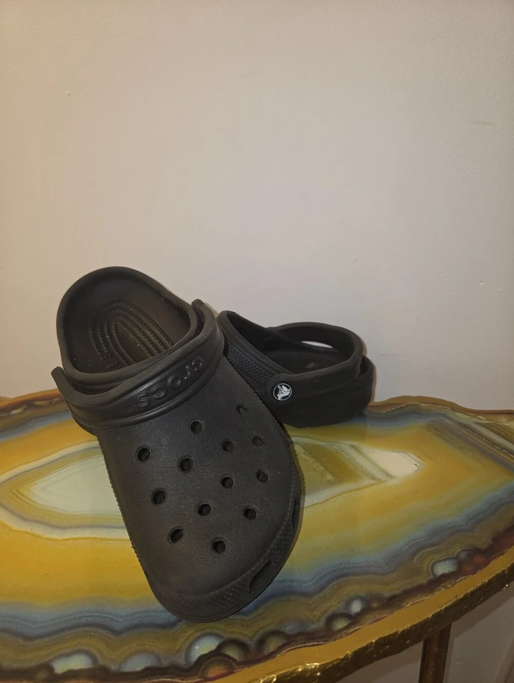 Classic Kids Black Clog Shoes Croc